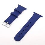 Correia de Substituição em Silicone com Fivela Prateada, Para Apple Watch Series 7  41mm / & 6 & SE & 5 & 4 40mm, Para Apple Watch Series  7  45mm / & 6 & SE & 5 & 4 44mm