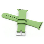 Correia de Substituição em Silicone com Fivela Prateada, Para Apple Watch Series 7  41mm / & 6 & SE & 5 & 4 40mm, Para Apple Watch Series  7  45mm / & 6 & SE & 5 & 4 44mm