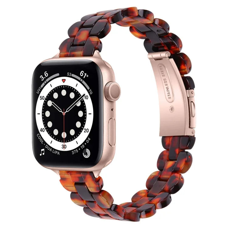 Correia de Substituição Oval em Resina, Para Apple Watch Series 7  41mm / & 6 & SE & 5 & 4 40mm, Para Apple Watch Series  7  45mm / & 6 & SE & 5 & 4 44mm