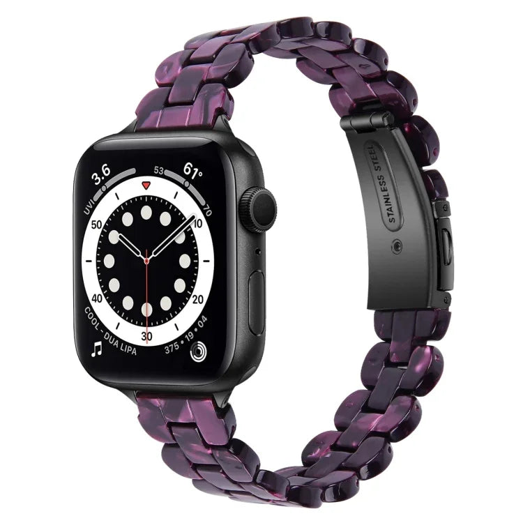 Correia de Substituição Oval em Resina, Para Apple Watch Series 7  41mm / & 6 & SE & 5 & 4 40mm, Para Apple Watch Series  7  45mm / & 6 & SE & 5 & 4 44mm