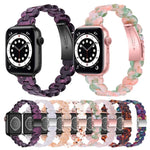 Correia de Substituição Oval em Resina, Para Apple Watch Series 7  41mm / & 6 & SE & 5 & 4 40mm, Para Apple Watch Series  7  45mm / & 6 & SE & 5 & 4 44mm