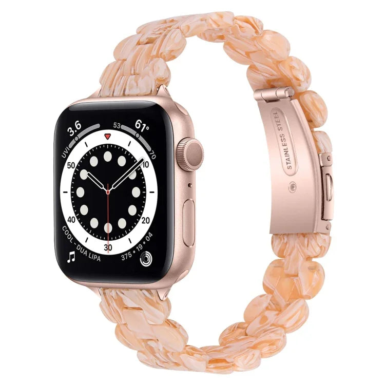 Correia de Substituição Oval em Resina, Para Apple Watch Series 7  41mm / & 6 & SE & 5 & 4 40mm, Para Apple Watch Series  7  45mm / & 6 & SE & 5 & 4 44mm
