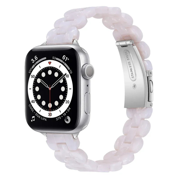 Correia de Substituição Oval em Resina, Para Apple Watch Series 7  41mm / & 6 & SE & 5 & 4 40mm, Para Apple Watch Series  7  45mm / & 6 & SE & 5 & 4 44mm