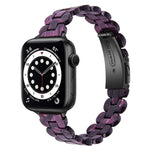 Correia de Substituição Oval em Resina, Para Apple Watch Series 7  41mm / & 6 & SE & 5 & 4 40mm, Para Apple Watch Series  7  45mm / & 6 & SE & 5 & 4 44mm