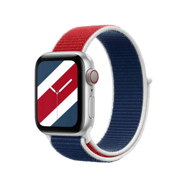 Correias de Substituição International Series Loopback Para Apple Watch Series, 7 45mm / 6 & SE & 5 & 4 44mm / 3 & 2 & 1 42mm, 7 41mm / 6 & SE & 5 & 4 40mm / 3 & 2 & 1 38mm