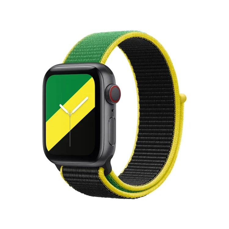 Correias de Substituição International Series Loopback Para Apple Watch Series, 7 45mm / 6 & SE & 5 & 4 44mm / 3 & 2 & 1 42mm, 7 41mm / 6 & SE & 5 & 4 40mm / 3 & 2 & 1 38mm
