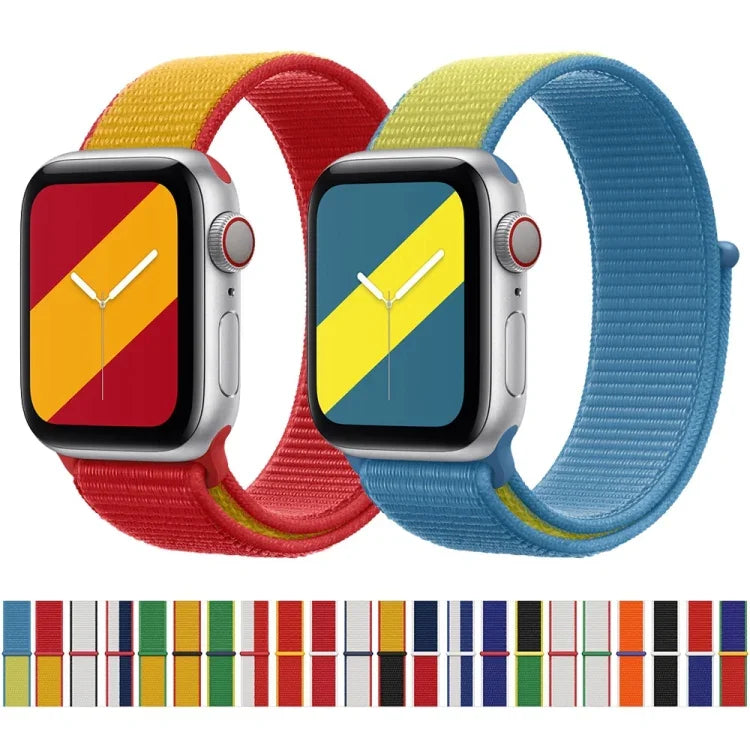 Correias de Substituição International Series Loopback Para Apple Watch Series, 7 45mm / 6 & SE & 5 & 4 44mm / 3 & 2 & 1 42mm, 7 41mm / 6 & SE & 5 & 4 40mm / 3 & 2 & 1 38mm