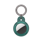 Capa Redonda em Fibra de Carbono Antichoque com Argola para Chaves para AirTag 2ª Geração / AirTag 1ª Geração