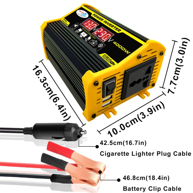 Legend II Generation 12V to 220V 300W Car Power Inverter, 12V to 220V