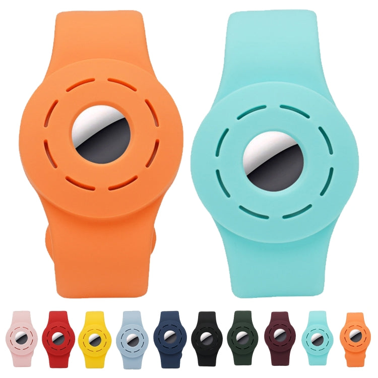 Anti-scratch Shockproof Silicone Bracelet Strap Protective Cover Case, For AirTag