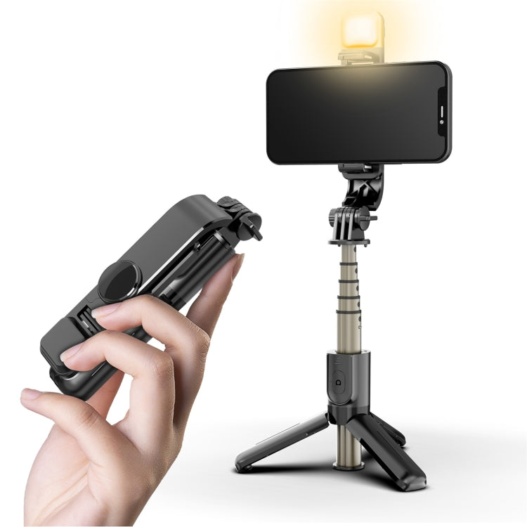 Mini Luz de Preenchimento L10S Bastão Selfie Bluetooth Tripé Suporte para Telemóvel, L10S