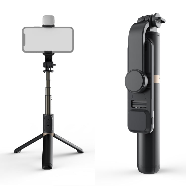 Q03S Iluminação de Preenchimento Bastão Selfie Bluetooth Tripé Suporte para Telemóvel, Q03S (Preto), Q03S (Branco)