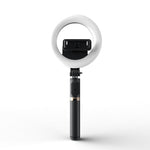 Q07 Anel de Luz de 6 Polegadas Portátil com Tripé e Bastão de Selfie Bluetooth, Q07