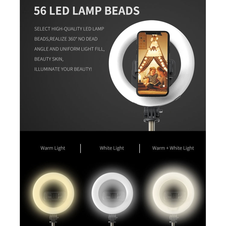Q07 Anel de Luz de 6 Polegadas Portátil com Tripé e Bastão de Selfie Bluetooth, Q07