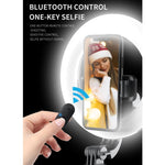 Q07 Anel de Luz de 6 Polegadas Portátil com Tripé e Bastão de Selfie Bluetooth, Q07