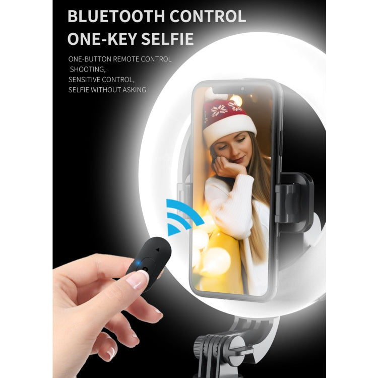 Q07 Anel de Luz de 6 Polegadas Portátil com Tripé e Bastão de Selfie Bluetooth, Q07