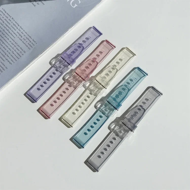 Correia de Substituição em TPU Translúcido, Para Samsung Galaxy Watch 3 41mm, Para Samsung Galaxy Watch 3 45mm