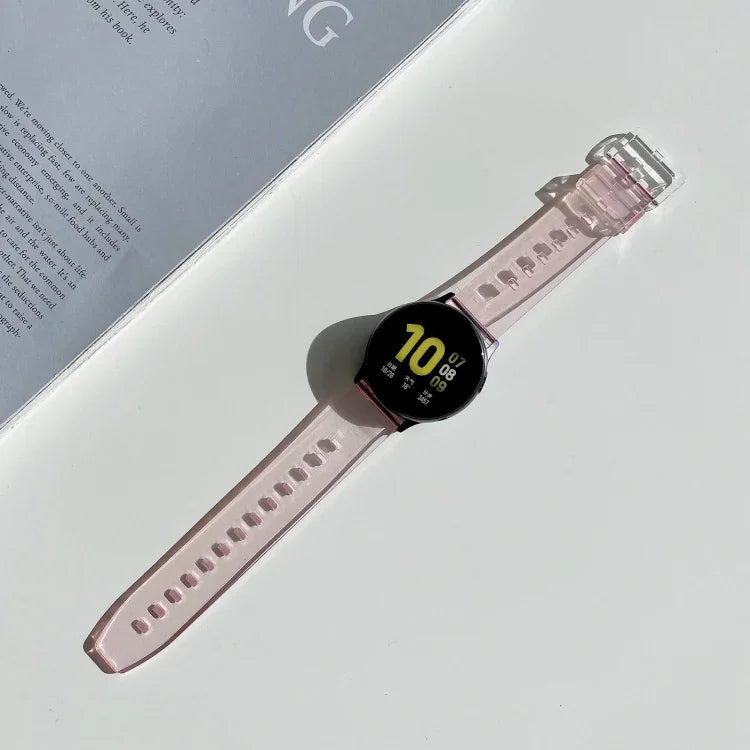 Correia de Substituição em TPU Translúcido, Para Samsung Galaxy Watch 3 41mm, Para Samsung Galaxy Watch 3 45mm