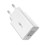 Carregador de Viagem Rápido WK WP-U56 2A Dual USB, Adaptador de Energia, Ficha UE