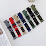 Pulseira substituta de nylon para Apple Watch Series 7 41mm / & 6 & SE & 5 & 4 40mm, para Apple Watch Series 7 45mm / & 6 & SE & 5 & 4 44mm