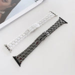 Rhombic Grid Ceramics Replacement Strap Watchband, For Apple Watch Series 7  41mm / & 6 & SE & 5 & 4 40mm, For Apple Watch Series  7  45mm / & 6 & SE & 5 & 4 44mm