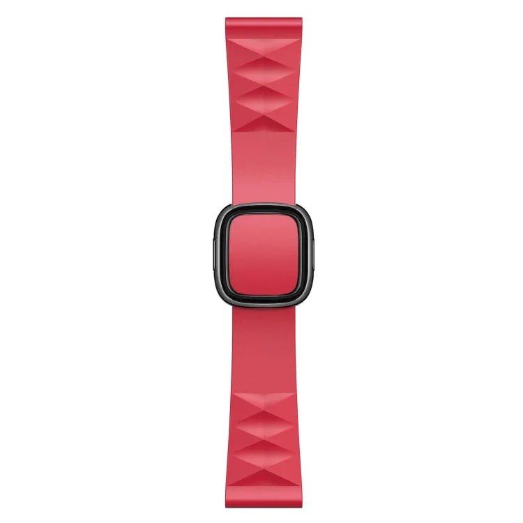 Modern Style Silicone Replacement Strap Watchband For Apple Watch Series 6 & SE & 5 & 4 40mm / 3 & 2 & 1 38mm, Black Buckle, Rose Gold Buckle, Silver Buckle