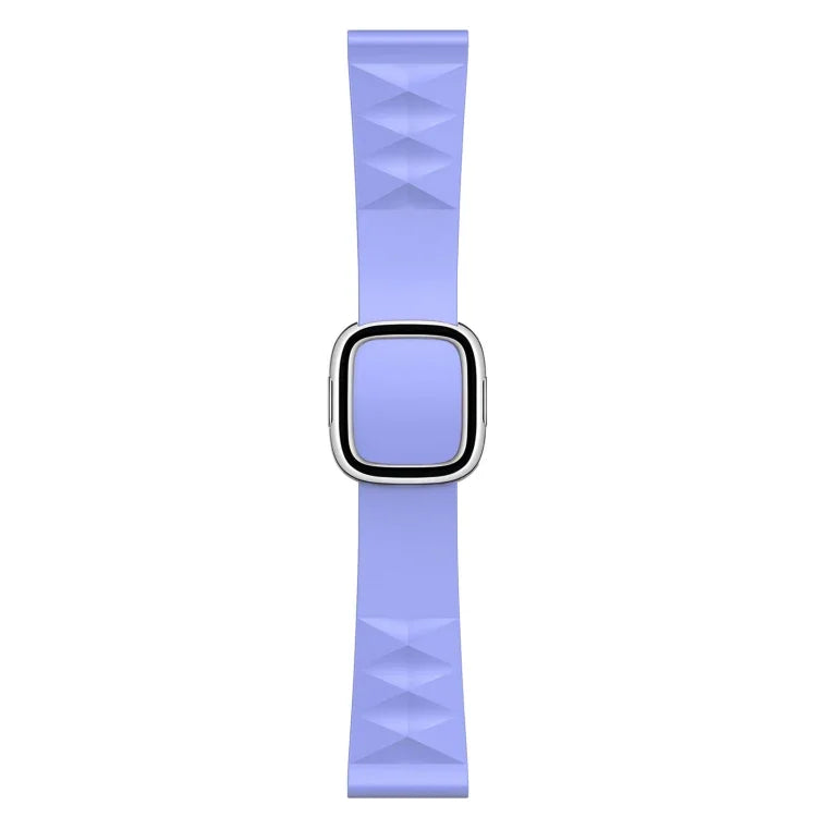 Modern Style Silicone Replacement Strap Watchband For Apple Watch Series 6 & SE & 5 & 4 40mm / 3 & 2 & 1 38mm, Black Buckle, Rose Gold Buckle, Silver Buckle