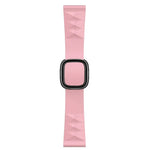 Correia de substituição em silicone estilo moderno para Apple Watch Series 6 & SE & 5 & 4 44mm / 3 & 2 & 1 42mm, fivela preta, fivela dourada rosa, fivela prateada