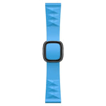 Correia de substituição em silicone estilo moderno para Apple Watch Series 6 & SE & 5 & 4 44mm / 3 & 2 & 1 42mm, fivela preta, fivela dourada rosa, fivela prateada