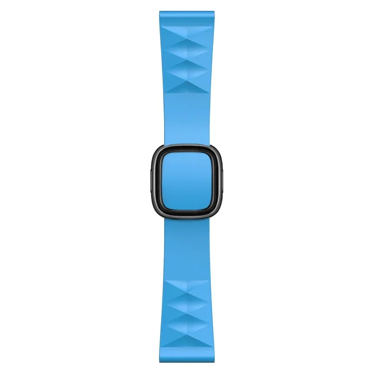 Correia de substituição em silicone estilo moderno para Apple Watch Series 6 & SE & 5 & 4 44mm / 3 & 2 & 1 42mm, fivela preta, fivela dourada rosa, fivela prateada