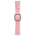 Correia de substituição em silicone estilo moderno para Apple Watch Series 6 & SE & 5 & 4 44mm / 3 & 2 & 1 42mm, fivela preta, fivela dourada rosa, fivela prateada