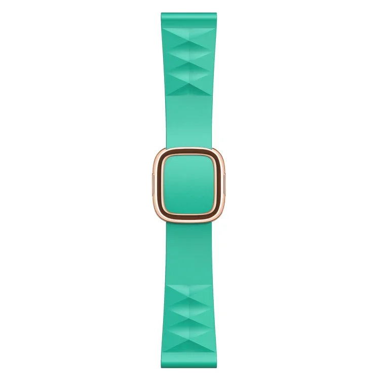 Correia de substituição em silicone estilo moderno para Apple Watch Series 6 & SE & 5 & 4 44mm / 3 & 2 & 1 42mm, fivela preta, fivela dourada rosa, fivela prateada