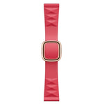 Correia de substituição em silicone estilo moderno para Apple Watch Series 6 & SE & 5 & 4 44mm / 3 & 2 & 1 42mm, fivela preta, fivela dourada rosa, fivela prateada