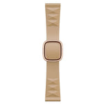 Correia de substituição em silicone estilo moderno para Apple Watch Series 6 & SE & 5 & 4 44mm / 3 & 2 & 1 42mm, fivela preta, fivela dourada rosa, fivela prateada