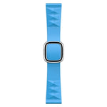 Correia de substituição em silicone estilo moderno para Apple Watch Series 6 & SE & 5 & 4 44mm / 3 & 2 & 1 42mm, fivela preta, fivela dourada rosa, fivela prateada