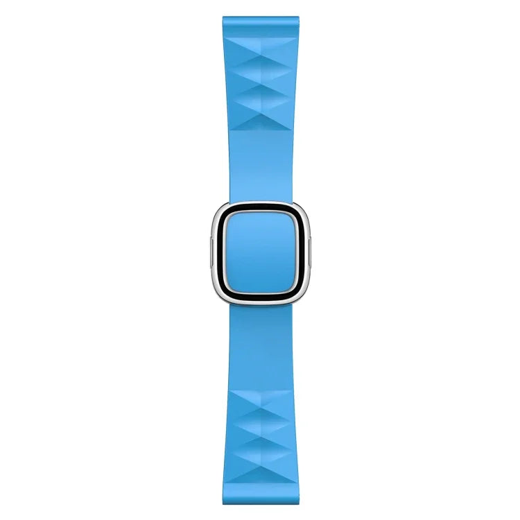 Correia de substituição em silicone estilo moderno para Apple Watch Series 6 & SE & 5 & 4 44mm / 3 & 2 & 1 42mm, fivela preta, fivela dourada rosa, fivela prateada