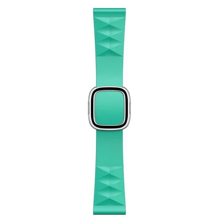 Correia de substituição em silicone estilo moderno para Apple Watch Series 6 & SE & 5 & 4 44mm / 3 & 2 & 1 42mm, fivela preta, fivela dourada rosa, fivela prateada