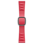 Correia de substituição em silicone estilo moderno para Apple Watch Series 6 & SE & 5 & 4 44mm / 3 & 2 & 1 42mm, fivela preta, fivela dourada rosa, fivela prateada