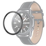 Anel de Moldura com Textura Ondulada para Smartwatch, Para Samsung Galaxy Watch 3 41mm, Para Samsung Galaxy Watch 3 45mm