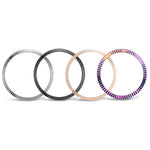 Anel de Moldura com Textura Ondulada para Smartwatch, Para Samsung Galaxy Watch 3 41mm, Para Samsung Galaxy Watch 3 45mm