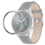 Anel de Moldura com Textura Ondulada para Smartwatch, Para Samsung Galaxy Watch 3 41mm, Para Samsung Galaxy Watch 3 45mm
