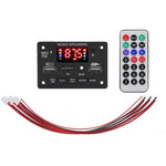 Placa Decodificadora de Leitor MP3 Áudio para Carro 12V JX-809BT, Rádio FM USB, com Bluetooth / Controlo Remoto / Gravação, JX-809BT