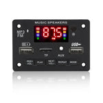 Placa Decodificadora de Leitor MP3 Áudio para Carro 12V JX-809BT, Rádio FM USB, com Bluetooth / Controlo Remoto / Gravação, JX-809BT
