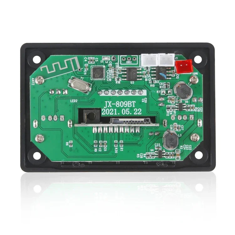 Placa Decodificadora de Leitor MP3 Áudio para Carro 12V JX-809BT, Rádio FM USB, com Bluetooth / Controlo Remoto / Gravação, JX-809BT
