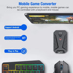Conjunto HXSJ P8+V100+J900 Conversor Teclado-Rato + Teclado de Uma Mão + Rato Gaming Programável, P8+V100+A883