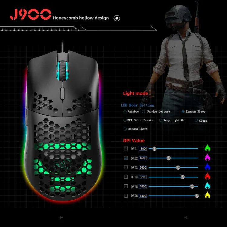 Conjunto HXSJ V100+A883+P8 Teclado de Uma Mão + Rato Gaming Programável + Conversor Teclado-Rato, V100+J900+P8