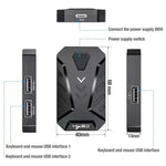 Conjunto HXSJ V100+A883+P8 Teclado de Uma Mão + Rato Gaming Programável + Conversor Teclado-Rato, V100+J900+P8