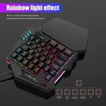 Conjunto HXSJ V100+A883+P8 Teclado de Uma Mão + Rato Gaming Programável + Conversor Teclado-Rato, V100+J900+P8