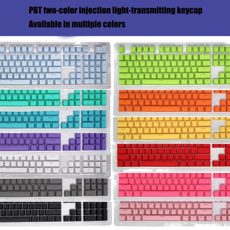 HXSJ P9 104 Teclas PBT Teclas para Teclado Mecânico Colorido