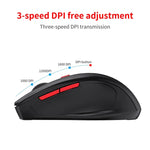 HXSJ T67 2.4G Bluetooth 3.0/5.0 Rato Sem Fios Modo Duplo, T67 2.4G